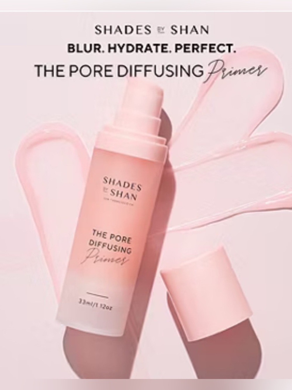 Shades by Shan Pink Pore Diffusing Primer 33ml NIB